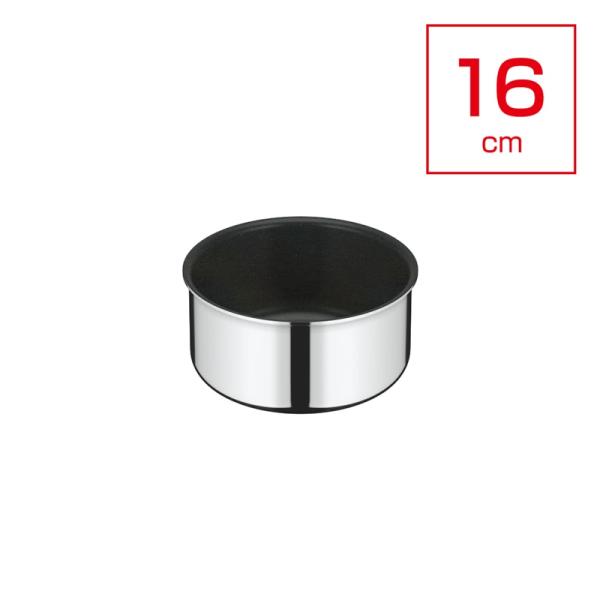 取っ手のとれる鍋 16cm デュラブル KOF-016-S (焦げ付きにくい お鍋 コンパクト IH...