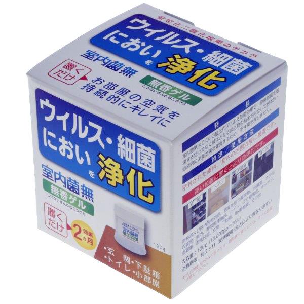 JECOM 室内菌無 置き型 無香ゲル 120g サンシール 約2ヶ月持続   (消臭 空気清浄 ウ...