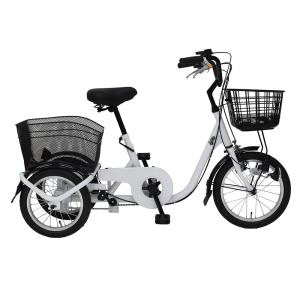 三輪自転車 L ホワイト ロータイプ SWING CHARLIE  MG-TRE16L (三輪自転車 自転車本体 お客様組立品 mimugo 正規店 ミムゴ) 爆買