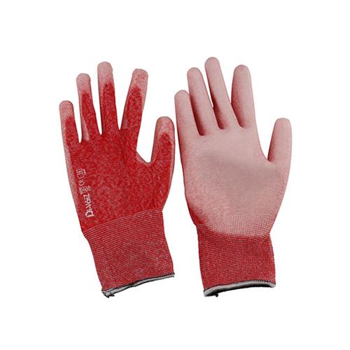 DiVaiZ PUカバーリング手袋 赤白モク 2010AZ-156-S (背抜き手袋 作業用)