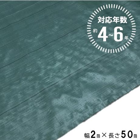 (法人限定) 高質草よけシート グリーン 4〜6年 2m×50m (防 草 シート 農業 防草 庭 ...