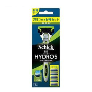 シック ハイドロ5プレミアム 敏感肌用 コンボパック 本体+刃5個付 (1セット) (男性用 メンズ 髭剃り シェービング シックジャパン) 爆買