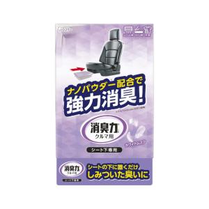 クルマの消臭力 シート下専用 消臭芳香剤 車用 ホワイトムスクの香り(300g) 12120 エステー [車内 カーアクセサリー]｜hc7