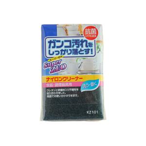 アイセン KZ ナイロンクリーナー KZ101 (キッチンスポンジ ガンコな汚れ ナイロン面 スポンジ面台所用品 食器洗い スポンジ  aise)｜hc7