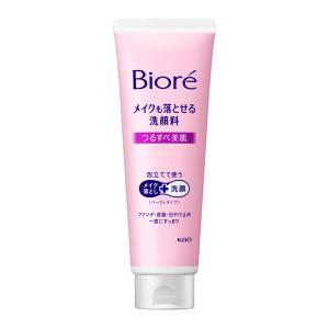 花王 ビオレ メイクも落とせる洗顔料 つるすべ美肌 210g  (スキンケア 基礎化粧品 メイク落とし 洗顔 クレンジング biore kao)