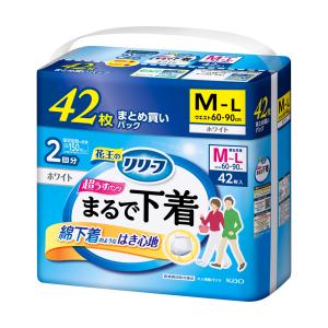 リリーフ 紙パンツ2回分 超薄型まるで下着 M〜L (42枚入)  花王 [シニア 大人用おむつ]｜hc7