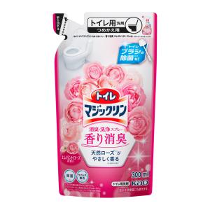 花王 トイレマジックリン 消臭・洗浄スプレー 香り消臭 エレガントローズの香り つめかえ用 300ml  (トイレ用 洗剤 トイレ掃除  詰め替え 詰替 kao)｜hc7