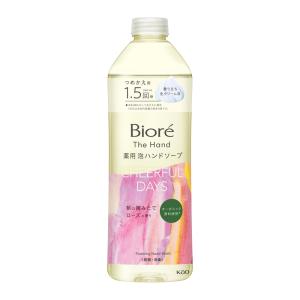 ビオレ ザ ハンド 泡ハンドソープ 朝の摘みたてローズの香り つめかえ用(340ml) (石鹸 石けん 花王)｜hc7