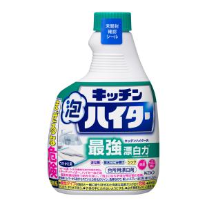 キッチン泡ハイター つけかえ用(400ml) (台所用漂白剤 まな板 包丁 排水口のごみ受け 食器 ふきん 花王)｜hc7