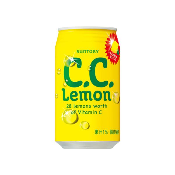 C.C.レモン 350ml 缶 48本 【2ケース販売】 (ソフトドリンク suntory レモン ...