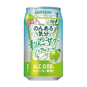 のんある気分 ＜青りんごサワー＞ 350ml/24本入り （ケース販売）  (炭酸飲料 ノンアルコール ALC.0.00% カロリー0 糖類0 ソフトドリンク カクテルテイスト飲料)｜hc7