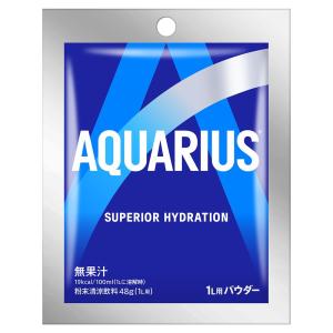 (まとめ買い60袋) アクエリアス パウダーバッグ 48g (ケース販売 飲料 ソフトドリンク スポーツドリンク スポドリ 熱中症対策 コカ・コーラ) 爆買