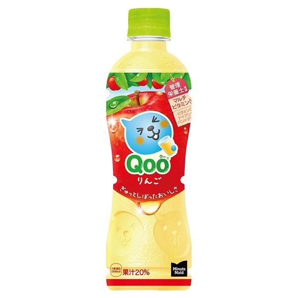 コカ・コーラ ミニッツメイド Qoo リンゴ PET 425ml 24本 【1ケース販売】  (コカ...