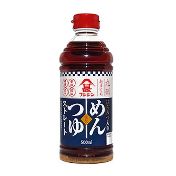 フジジン 蜂蜜入り甘口ストレートつゆ 500ml  (めんつゆ 素麺 調味料 富士甚醤油)