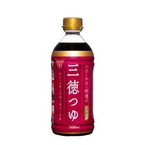 フンドーキン醤油  (ケース販売) 三徳つゆ (500mlx12本） (つけ かけ めんつゆ 調理用途 濃縮タイプ 国産 枯かつお節 芳醇 上品コク 甘味)｜hc7