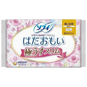 ソフィ はだおもい 極うすスリム 軽い日用 羽なし (34コ入) 生理用品 ナプキン ユニ・チャーム｜hc7