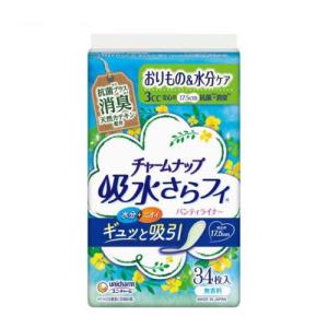 チャームナップ 吸水さらフィ 消臭 羽なし 3cc 17.5cm (おりもの＆水分ケア ) (34個入)  (おりもの 水分ケア ユニ・チャーム)｜hc7