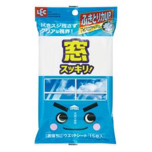 レック (ケース販売 60個入) 激落ちシート 窓用 15枚入 SS-037 (まとめ買い ケース購入 激落ちくん ウェットシート 窓ふき 窓シート 窓掃除 網戸用シート)｜hc7