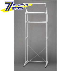 ハンガーバー付ランドリーラック ホワイト HLR...の商品画像