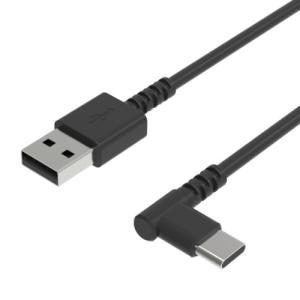 カシムラ USB 充電&同期ケーブル 1.2m A-C BK L字 AJ608 (スマホ関連 携帯電話アクセサリー タイプC)｜hc7