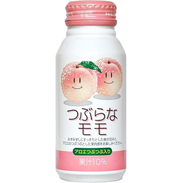 つぶらなモモ 190g/30本入り 缶（ケース販売） (ジュース ソフトドリンク 果汁入り ボトル缶...