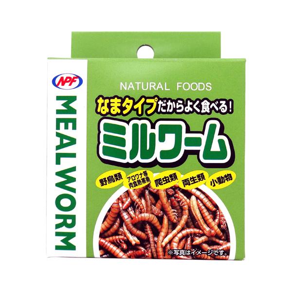 ミルワーム 生タイプ 35g (野鳥 爬虫類のエサ 両生類のエサ 缶入り ペットフード ナチュラルペ...