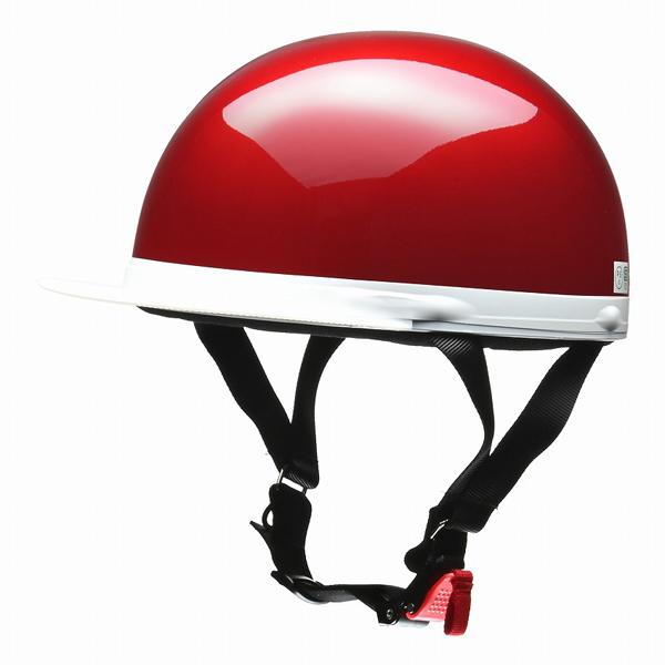 ハーフヘルメットクロス キャンディーレッド F CR-740CRE (二輪 バイク用品 LEAD) ...