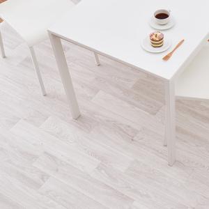 萩原 水拭きできるクッションフロア 約90×350cm シャビーホワイト