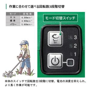 充電式草刈機 18V コードレス刈払機 バッテ...の詳細画像3