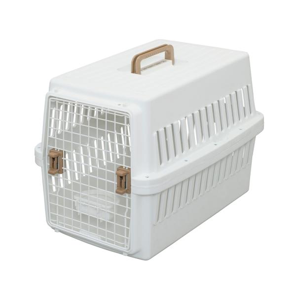中型犬 エアトラベルキャリー Mサイズ 〜20kg ホワイト ATC-670 (飛行機可 防災 ペッ...
