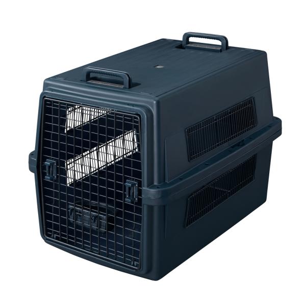 大型犬 エアトラベルキャリー Lサイズ 〜35kg ネイビー ATC-870 (飛行機可 防災 ペッ...