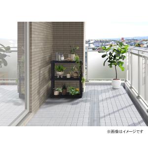 プラスチックラック スリム3段 ブラック PL...の詳細画像1