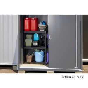 プラスチックラック スリム3段 ブラック PL...の詳細画像3