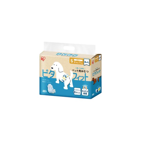 ペット用オムツ ピタフィット 男の子用 S 46枚入 MNPD-S46 (犬用 猫用 お知らせライン...