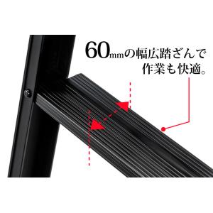 長谷川工業 (法人様限定)はしご兼用脚立 ブラ...の詳細画像3