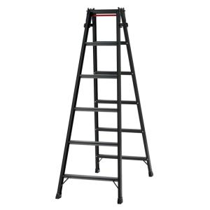 長谷川工業 はしご兼用脚立 RHB-18a BLACK 高さ140cm 耐荷重100kg