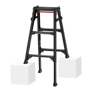 ALINCO（アルインコ） 脚立 4段 PRW-120BK はしご兼用脚立 伸縮脚付