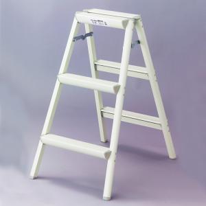 踏台 軽量スタンダードタイプ ホワイト SE-8a 長谷川工業