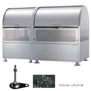 ダイケン クリーンストッカー ゴミ収集庫 CKM-TN 150R型 連結タイプ (アジャスター＋ロータリーダンパー付) CKM-TN150R-AD (完成品 容量880L 屋外 大型 ゴミ箱)