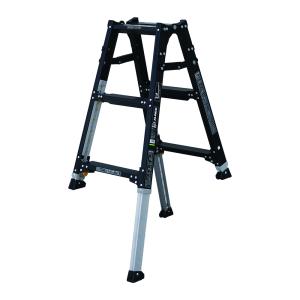 ALINCO（アルインコ） 脚立 4段 PRW-120BK はしご兼用脚立 伸縮脚付