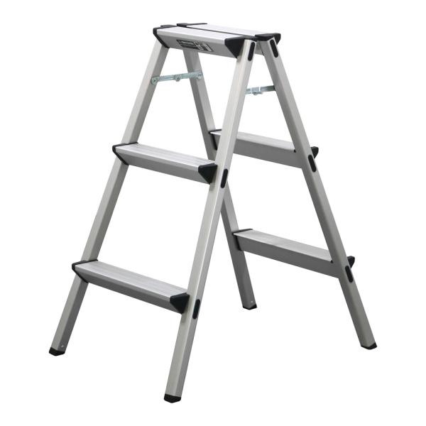 アルミ製 踏台 3段 80cm CCB80BK (踏み台 作業台 脚立 折り畳み 軽量 コンパクト ...