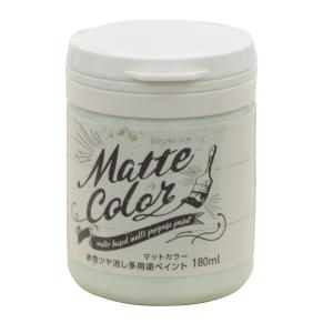 アサヒペン 水性 多用途 ペイント マットカラー 180ml ミントシャーベット  (塗料 ペンキ屋内外 防カビ 防藻 水性 ツヤ消し 低臭 室内 屋外 水性ペンキ)｜hc7