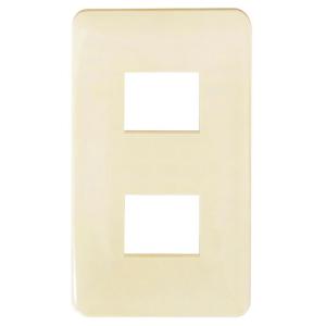 オーム電機 埋込プレート 2口用00-8040 RK-5002-Z[配線部材・テスター:スイッチプレート] 爆買