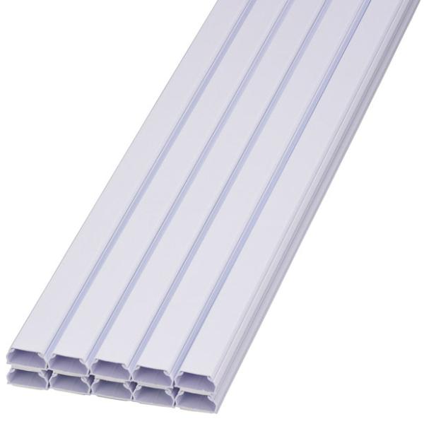 オーム電機 テープ付ABSモール3号 1m ホワイト 10本入 [品番]00-9900 DZ-AMT...