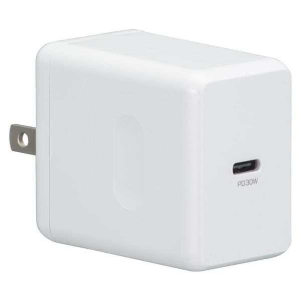 AudioComm AC充電器 PD対応 TypeC [品番]01-7146 MAV-AP30W-W...