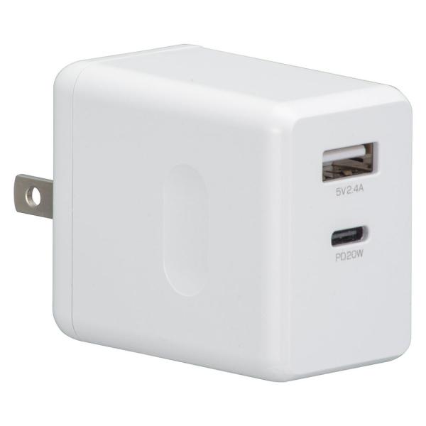 AudioComm AC充電器 PD対応 TypeA＋TypeC [品番]01-7147 MAV-A...