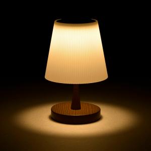 オーム電機 LEDタッチライト 調光式 電球色...の詳細画像1