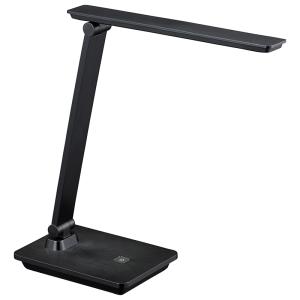 オーム電機 LEDデスクライト 4段階調光 3段階調色 520lm ブラック [LED