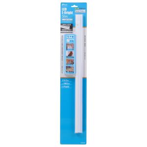 オーム電機 LEDイーブライトスリムライトバー 600mm 昼光色06-4076 LT-NLESN09D-HN