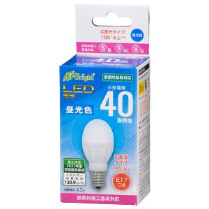 OHM（オーム電機） LED電球 小形 E17 40形相当 昼光色06-4316 LDA4D-G
